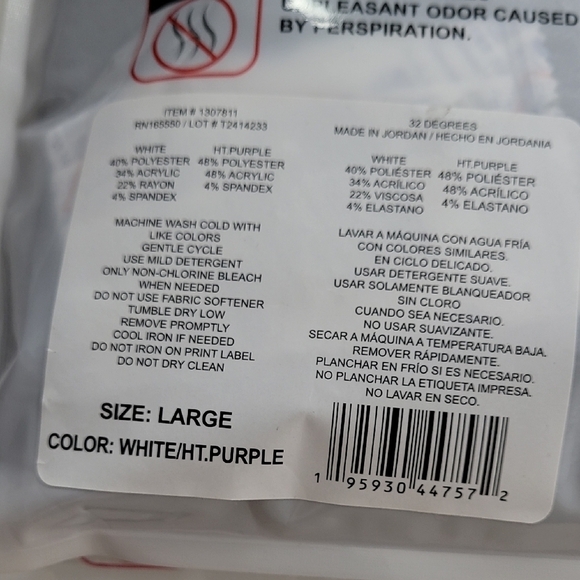 NEW 32 Degrees Heat Based Layer Women's Long Sleeve Scoop Neck 2 Pack L - Picture 2 of 4